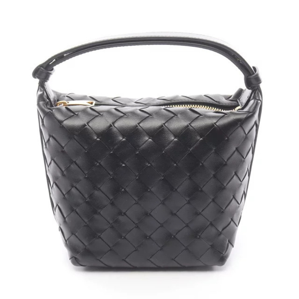 Bottega Veneta Candy Wallace Intrecciato Handbag Leather Black